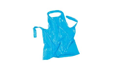 1.5 Mil Disposable Poly Apron Blue