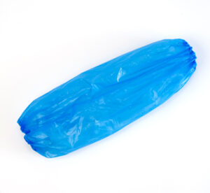 18'' Blue Polyethylene Disposable Sleeves