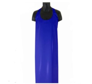 PU Die Cut Top Reusable Apron Blue