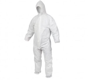 SMS Protective Coveralls with Hood  White