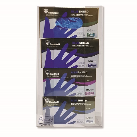 ACRYLIC GLOVES DISPENSER, 4 BOXES CAPACITY