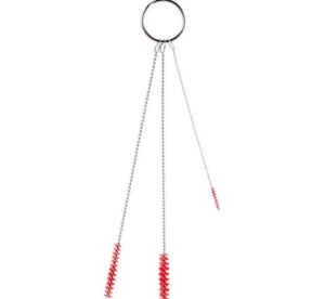 Vikan Cleaning set w/3 Brushes, Ø0,08″, Ø0,12″, Ø0,24″, , 5.9″, Soft - 2