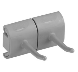 Vikan Hygienic Wall Bracket, Double Hook Module - 12
