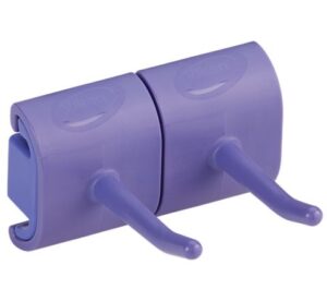 Vikan Hygienic Wall Bracket, Double Hook Module - 8
