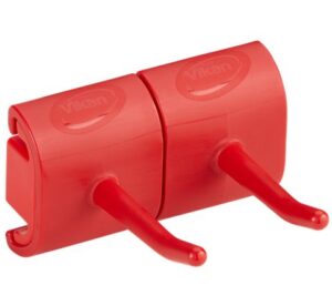Vikan Hygienic Wall Bracket, Double Hook Module - 4