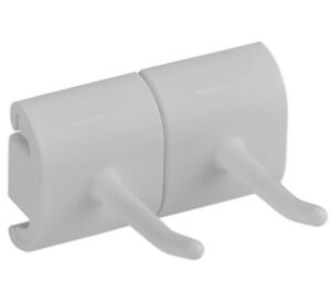 Vikan Hygienic Wall Bracket, Double Hook Module - 5