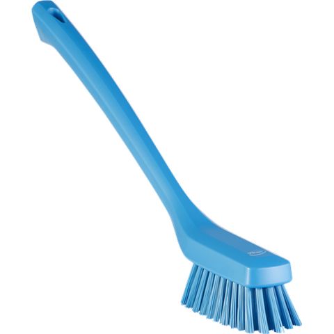 Vikan Narrow Cleaning Brush with Long Handle, 16.5″, Stiff