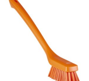 Vikan Narrow Cleaning Brush with Long Handle, 16.5″, Stiff - 6