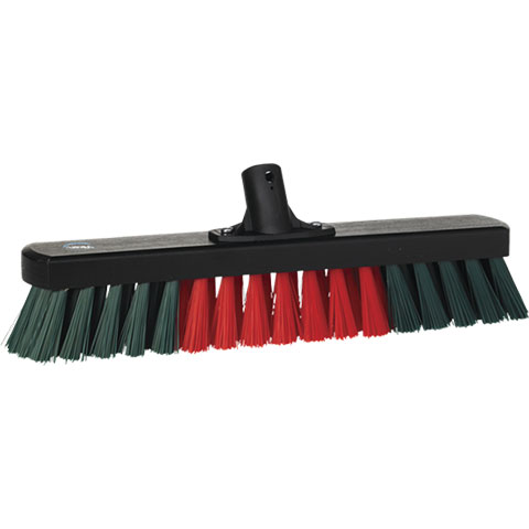 Vikan Garage Broom, 17.3″ Stiff, Black
