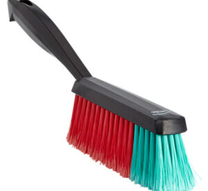 Vikan Hand Brush w/Short Handle, 13", Soft, Black