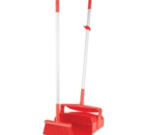 Vikan Lobby Dustpan w/Broom, 14.6″ - 4