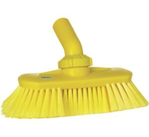 Vikan Washing Brush with Angle adjustment, waterfed, 9.4″, Soft/split - 5