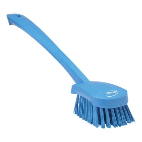 Vikan Washing Brush with long handle, 16.3″, Stiff