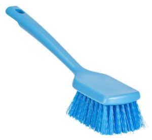 Vikan Washing Brush with short Handle, 11.8" Stiff