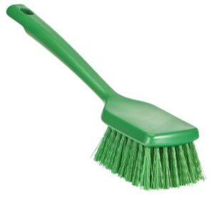 Vikan Washing Brush with short Handle, 11.8″ Stiff - 2