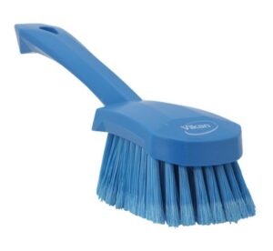 Vikan Washing Brush with short handle, 10.6", Soft/split