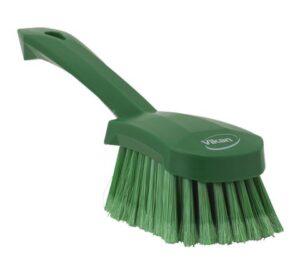 Vikan Washing Brush with short handle, 10.6″, Soft/split - 2