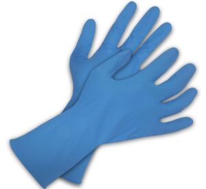 Blue Shield8 Nitrile Disposable Gloves, Blue - 3