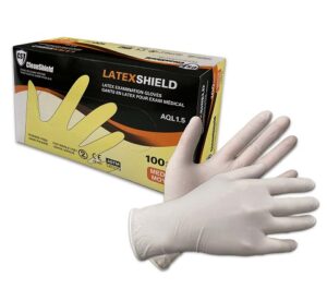 Latex Shield Examination Gloves