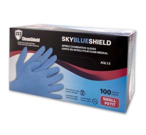Skyblue Shield Nitrile Examination Gloves - 2