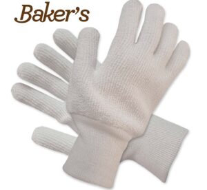 Terry Cloth Seamless Gloves w/ Knit Wrist