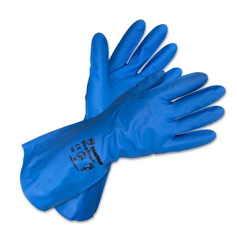 Blue-Touch Nitrile Reusable Gloves