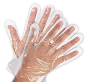 Clear Poly Disposable Gloves - 2
