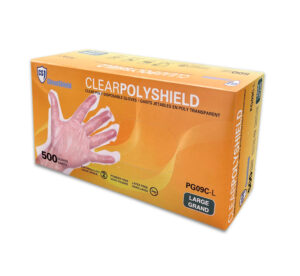 Clear Poly Disposable Gloves - 3