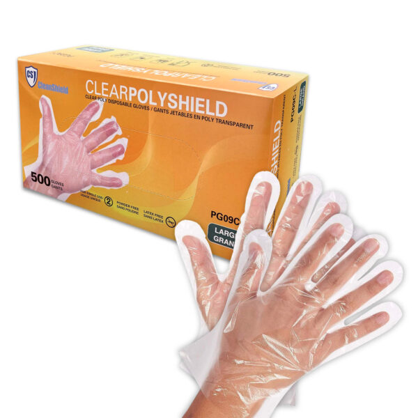 Clear Poly Disposable Gloves