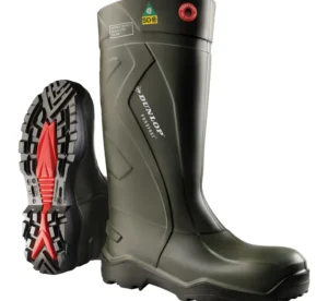 Dunlop Flexible PU, Steel toe and Plate, Antislip, 15"