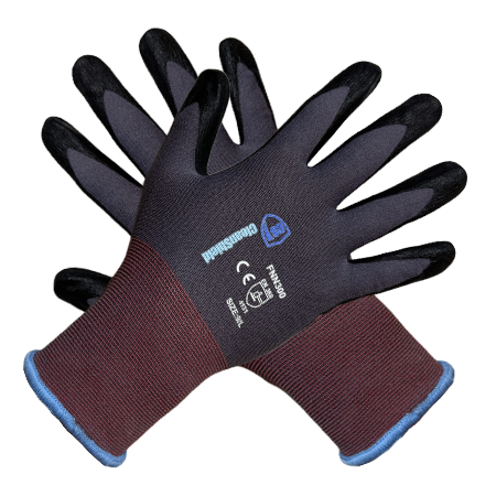 15G Nylon/Spandex Shell Nitrile Micro Foam Palm Coated Gloves