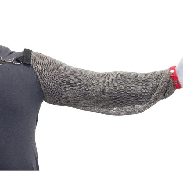 US Mesh® Stainless Steel Mesh Sleeve with Adjustable Chest Strap