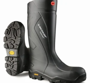 Dunlop Waterproof PU, Steel toe and plate, Resistant To Oil, 15"