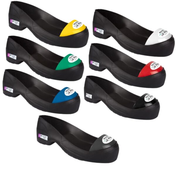 WILURO PVC Safety Overshoes, Lightweight Steel Toe, Waterproof