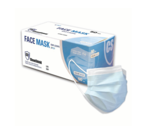 Face Masks, 3ply Ear loops Blue.